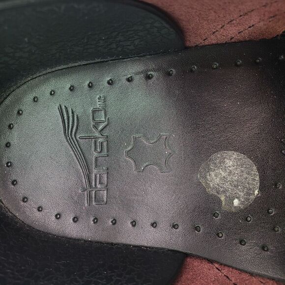 Dansko Womens Size EU 41 US 10.5-11 Red Shinny Slip On Comfort Work Clog Shoes - Picture 9 of 10